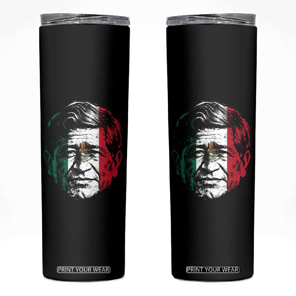 Cesar Chavez Day Mexican American Pride Skinny Tumbler TS14 Black Print Your Wear