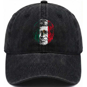 Cesar Chavez Day Mexican American Pride Washed Cotton Baseball Cap TS14 Washed Cap Universal Fit Black Print Your Wear
