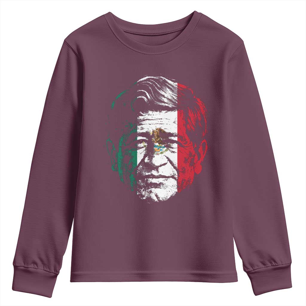 Cesar Chavez Day Mexican American Pride Youth Sweatshirt TS14 Maroon Print Your Wear