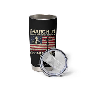 Cesar Chavez March 31 Celebration Tumbler Cup Christian American Flag Religious TS14 Print Your Wear