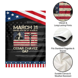 Cesar Chavez March 31 Celebration Garden Flag Christian American Flag Religious TS14 Print Your Wear