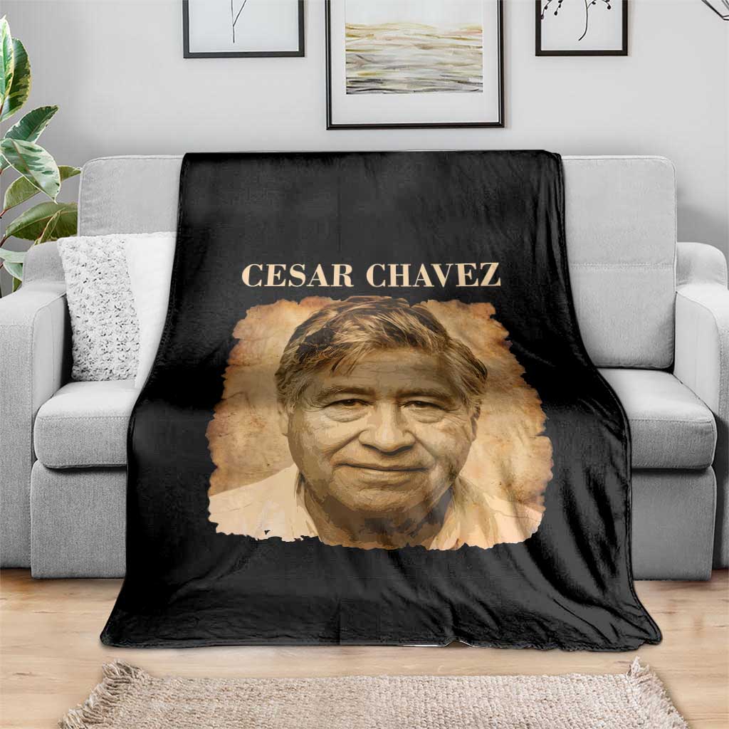 Cesar Chavez Throw Blanket Mexican American Pride Latino Heritage TS14 Print Your Wear