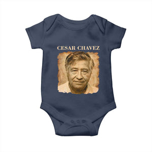 Cesar Chavez Baby Onesie Mexican American Pride Latino Heritage TS14 Navy Print Your Wear