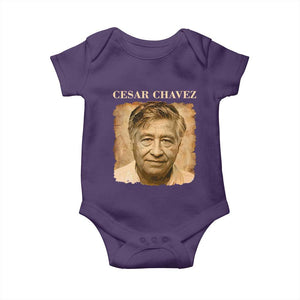Cesar Chavez Baby Onesie Mexican American Pride Latino Heritage TS14 Purple Print Your Wear