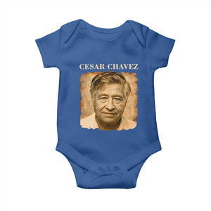 Cesar Chavez Baby Onesie Mexican American Pride Latino Heritage TS14 Royal Blue Print Your Wear