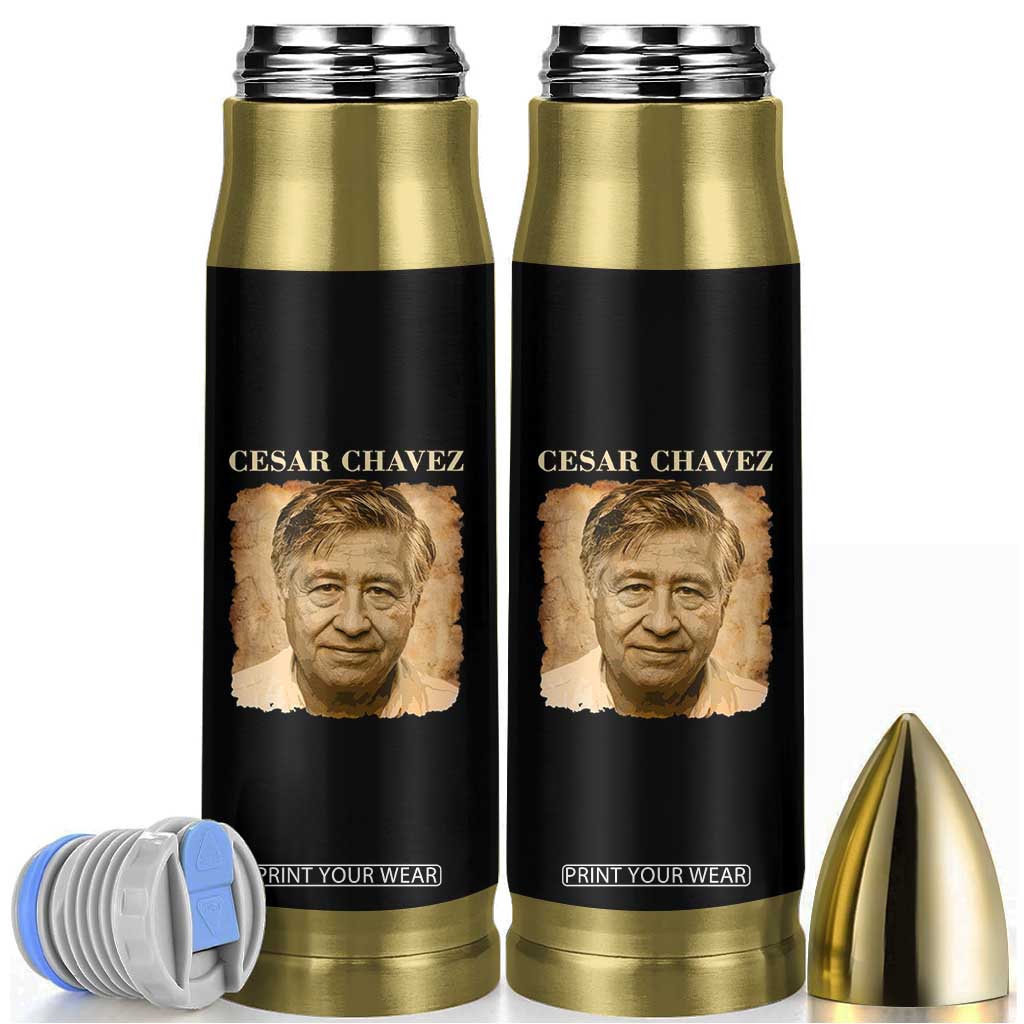 Cesar Chavez Bullet Tumbler Mexican American Pride Latino Heritage TS14 Black Print Your Wear
