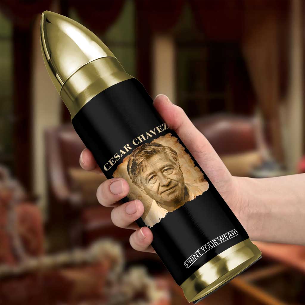 Cesar Chavez Bullet Tumbler Mexican American Pride Latino Heritage TS14 Print Your Wear