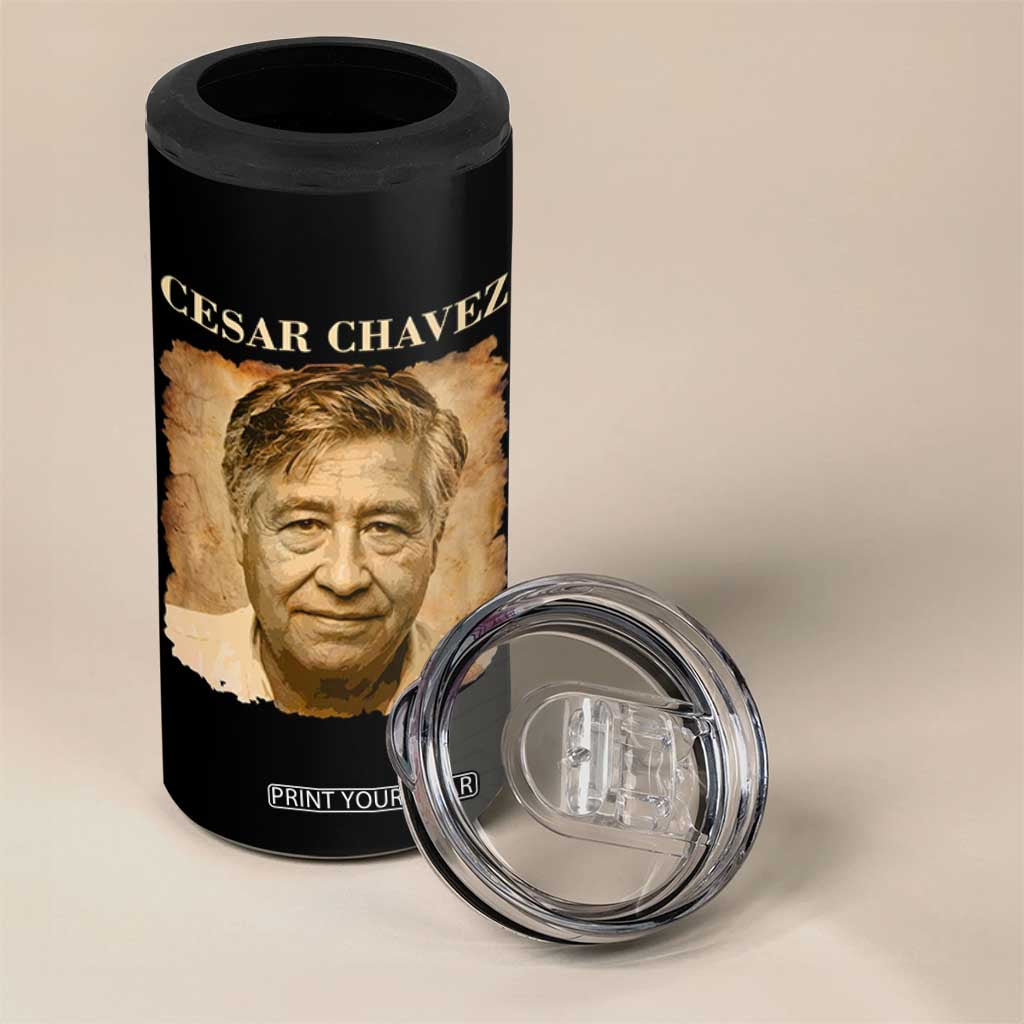 Cesar Chavez 4 in 1 Can Cooler Tumbler Mexican American Pride Latino Heritage TS14 Print Your Wear