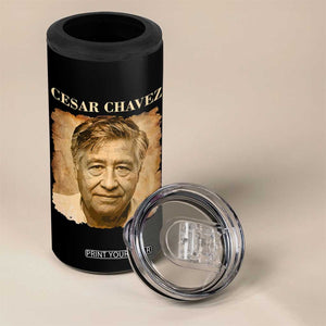 Cesar Chavez 4 in 1 Can Cooler Tumbler Mexican American Pride Latino Heritage TS14 Print Your Wear