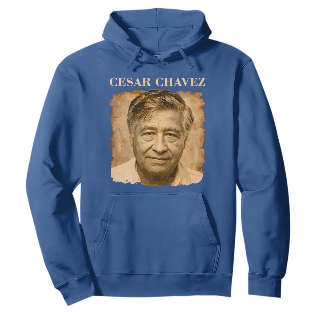 Cesar Chavez Hoodie Mexican American Pride Latino Heritage TS14 Royal Blue Print Your Wear