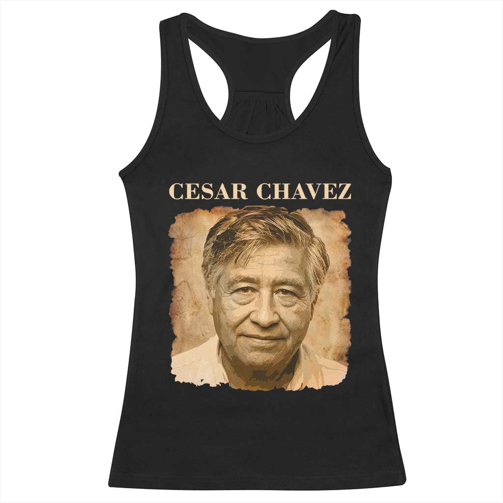 Cesar Chavez Racerback Tank Top Mexican American Pride Latino Heritage TS14 Black Print Your Wear