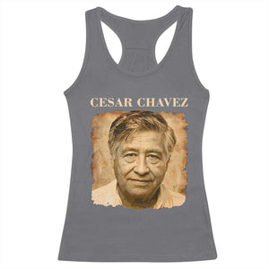 Cesar Chavez Racerback Tank Top Mexican American Pride Latino Heritage TS14 Charcoal Print Your Wear