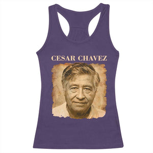 Cesar Chavez Racerback Tank Top Mexican American Pride Latino Heritage TS14 Purple Print Your Wear
