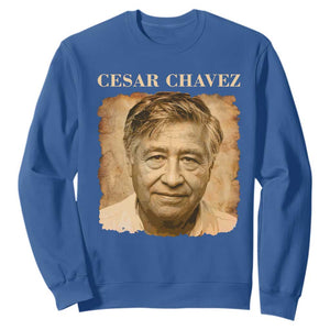 Cesar Chavez Sweatshirt Mexican American Pride Latino Heritage TS14 Royal Blue Print Your Wear
