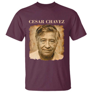 Cesar Chavez T Shirt Mexican American Pride Latino Heritage TS14 Maroon Print Your Wear