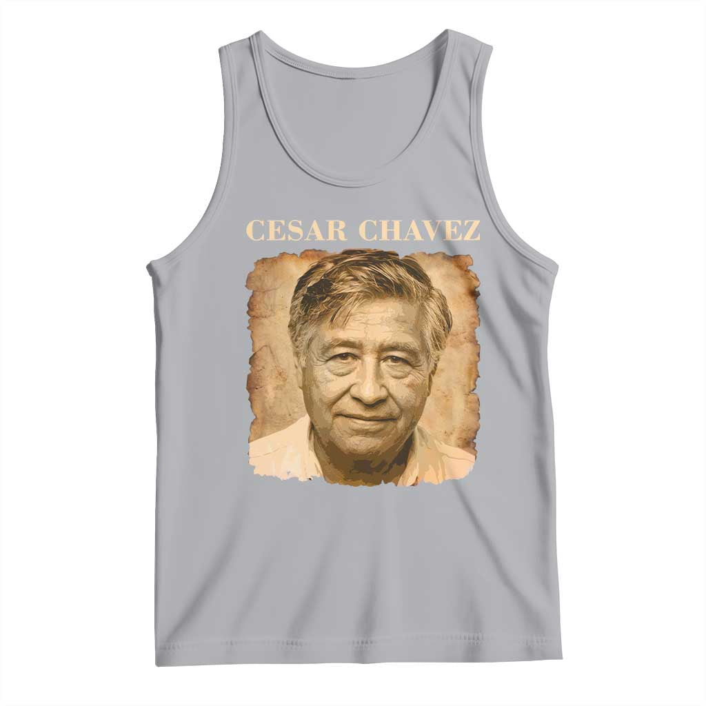 Cesar Chavez Tank Top Mexican American Pride Latino Heritage TS14 Athletic Heather Print Your Wear