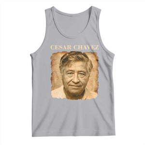 Cesar Chavez Tank Top Mexican American Pride Latino Heritage TS14 Athletic Heather Print Your Wear