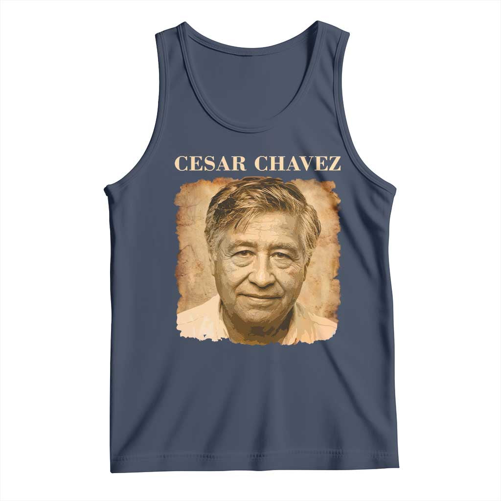 Cesar Chavez Tank Top Mexican American Pride Latino Heritage TS14 Navy Print Your Wear