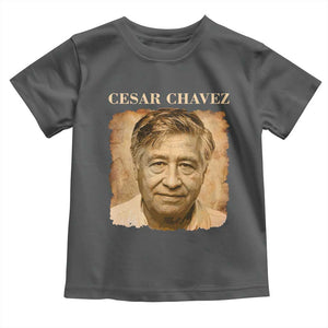 Cesar Chavez Toddler T Shirt Mexican American Pride Latino Heritage TS14 Dark Heather Print Your Wear