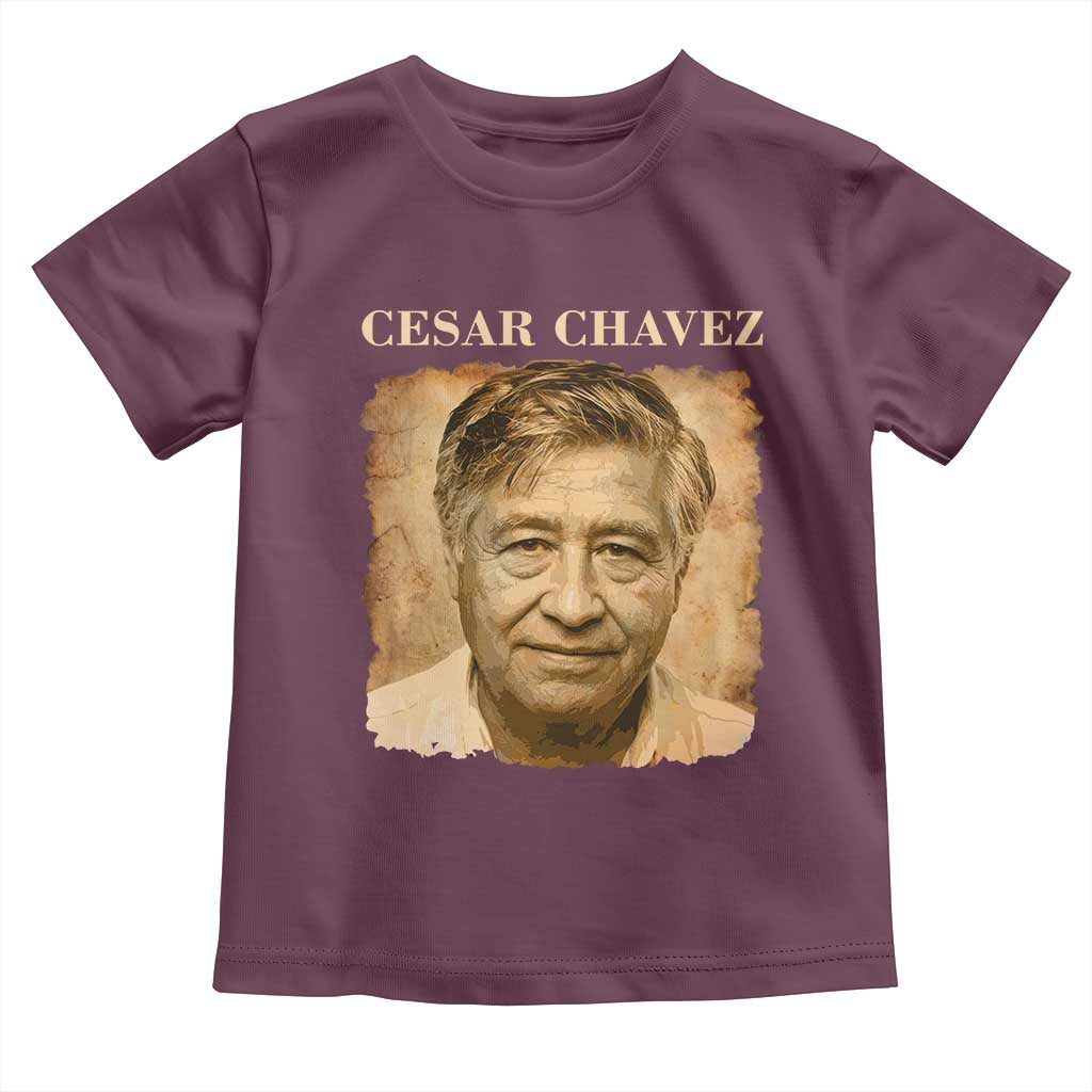 Cesar Chavez Toddler T Shirt Mexican American Pride Latino Heritage TS14 Maroon Print Your Wear