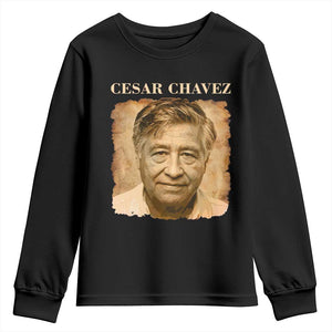 Cesar Chavez Youth Sweatshirt Mexican American Pride Latino Heritage TS14 Black Print Your Wear
