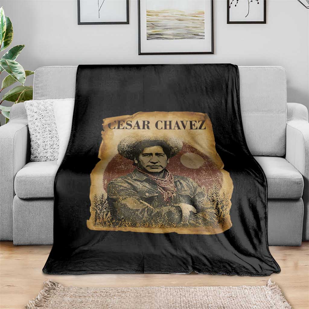 Cesar Chavez Throw Blanket Hispanic Heritage Mexican American Pride Latino TS14 Print Your Wear