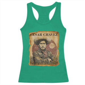 Cesar Chavez Racerback Tank Top Hispanic Heritage Mexican American Pride Latino TS14 Irish Green Print Your Wear