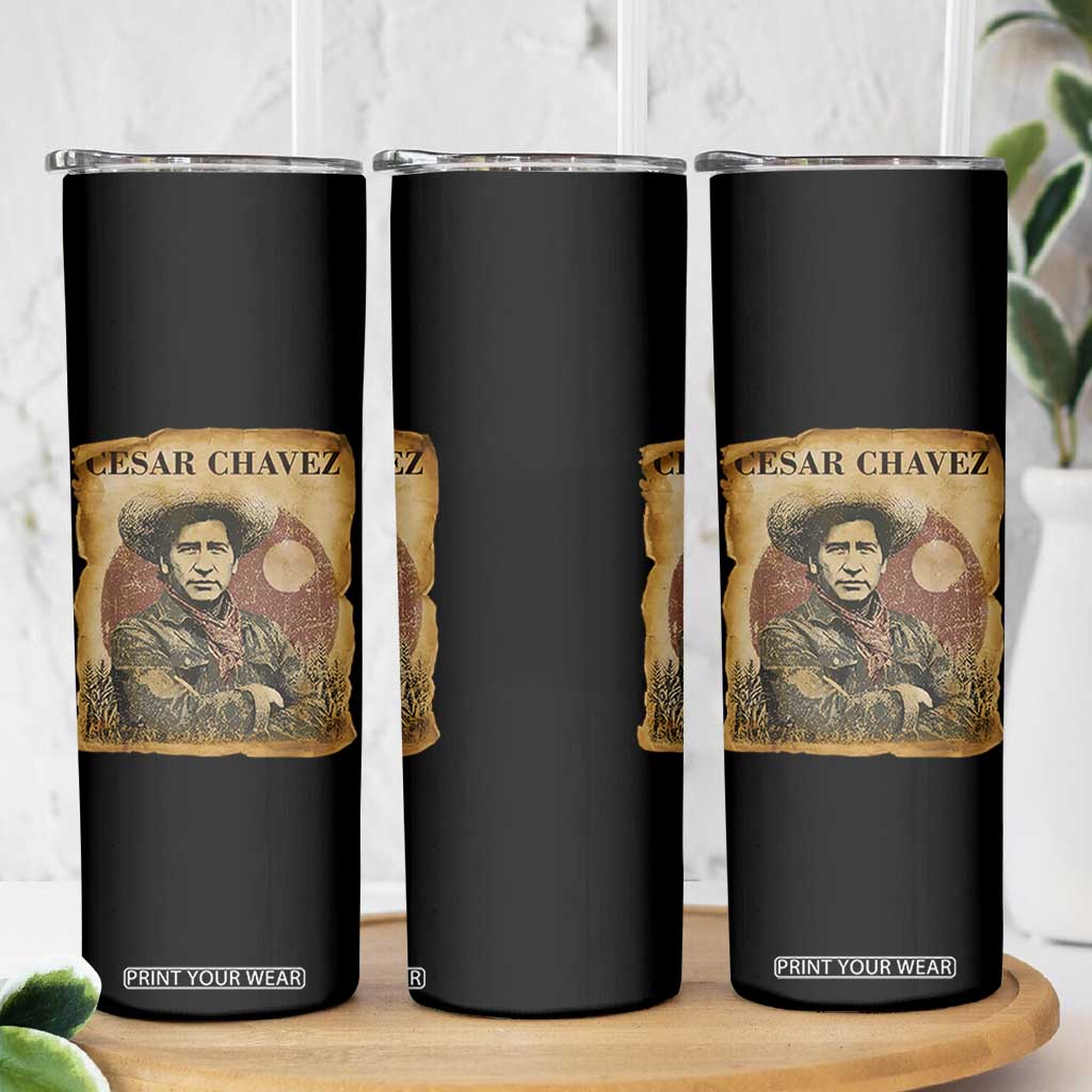 Cesar Chavez Skinny Tumbler Hispanic Heritage Mexican American Pride Latino TS14 Print Your Wear