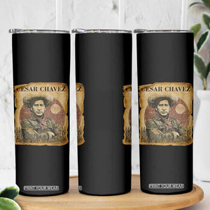 Cesar Chavez Skinny Tumbler Hispanic Heritage Mexican American Pride Latino TS14 Print Your Wear