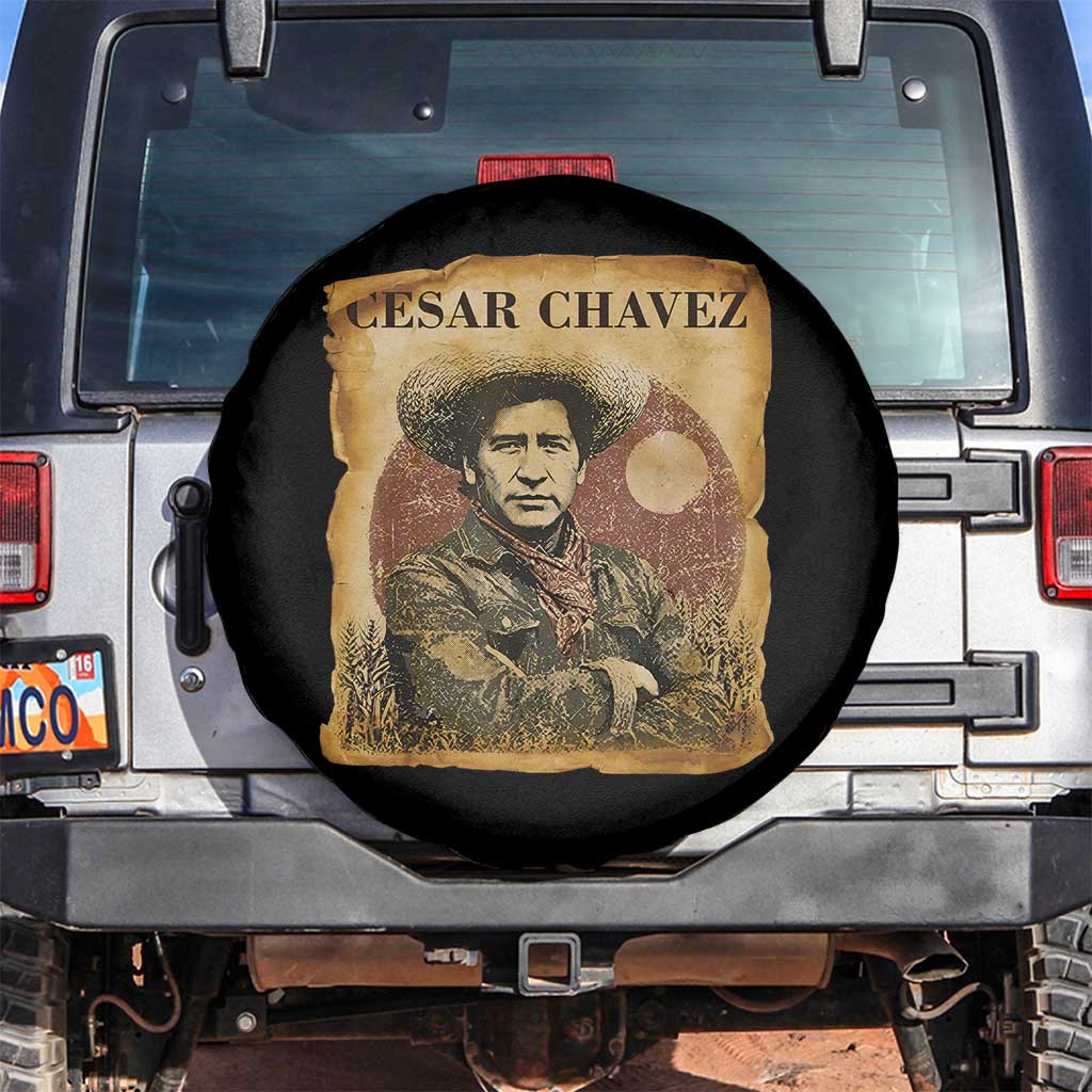 Cesar Chavez Spare Tire Cover Hispanic Heritage Mexican American Pride Latino TS14 No hole Black Print Your Wear