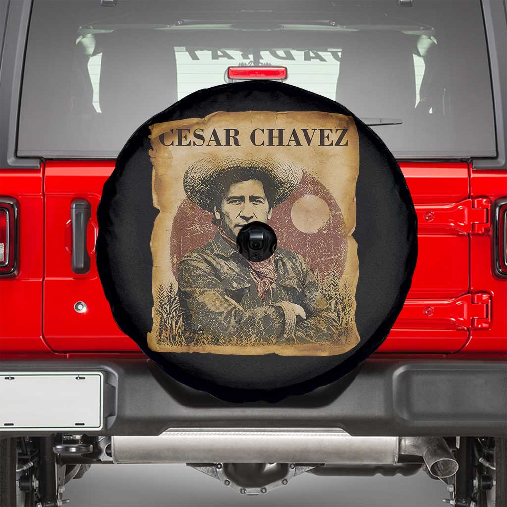Cesar Chavez Spare Tire Cover Hispanic Heritage Mexican American Pride Latino TS14 Black Print Your Wear