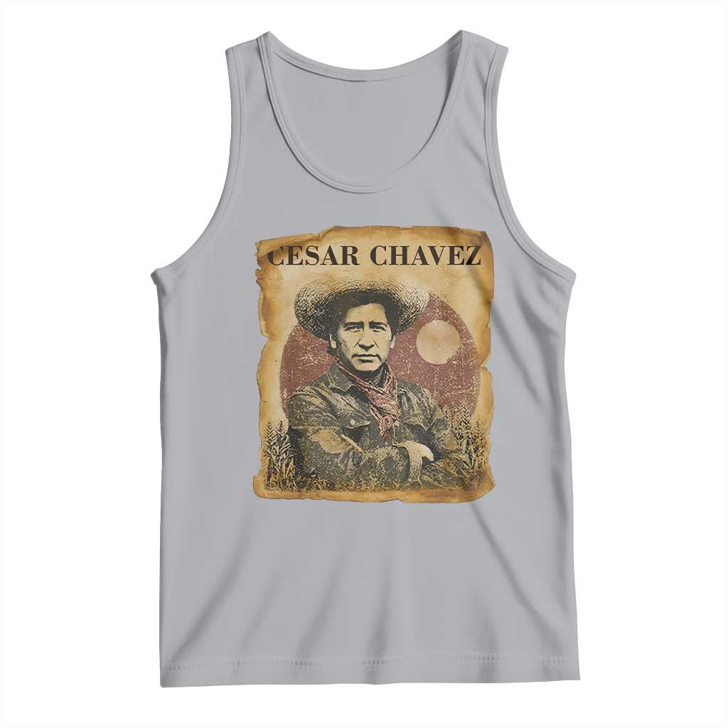 Cesar Chavez Tank Top Hispanic Heritage Mexican American Pride Latino TS14 Athletic Heather Print Your Wear