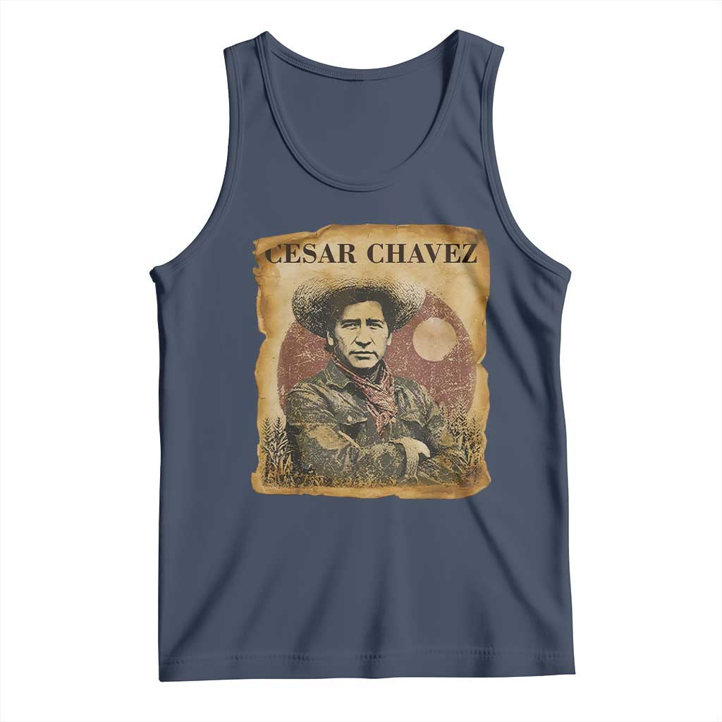 Cesar Chavez Tank Top Hispanic Heritage Mexican American Pride Latino TS14 Navy Print Your Wear
