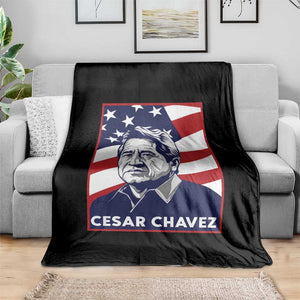 Cesar Chavez Throw Blanket Labor Leader Mexican American Pride TS14 Print Your Wear