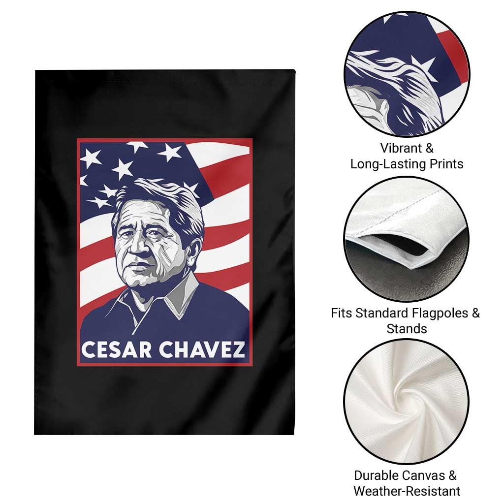 Cesar Chavez Garden Flag Labor Leader Mexican American Pride TS14 Print Your Wear