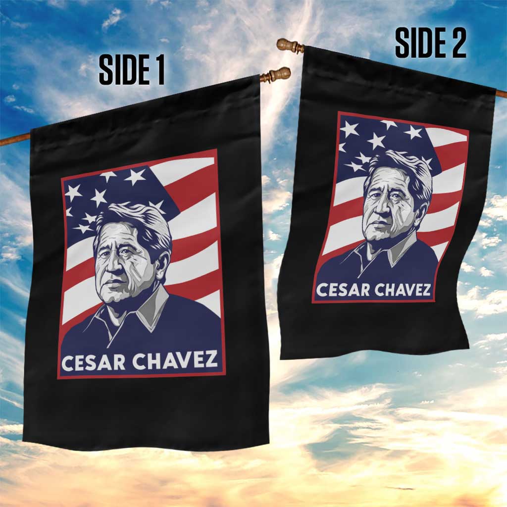 Cesar Chavez Garden Flag Labor Leader Mexican American Pride TS14 Print Your Wear