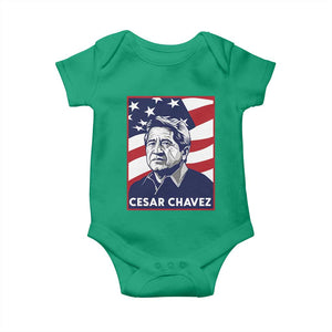 Cesar Chavez Baby Onesie Labor Leader Mexican American Pride TS14 Irish Green Print Your Wear