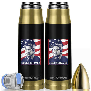 Cesar Chavez Bullet Tumbler Labor Leader Mexican American Pride TS14 Black Print Your Wear