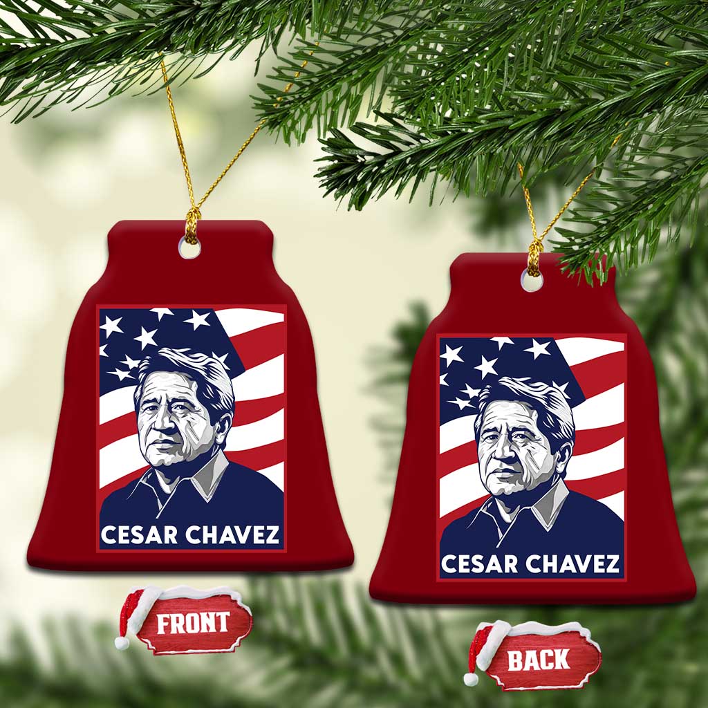Cesar Chavez Ceramic Ornament Labor Leader Mexican American Pride TS14 Print Your Wear