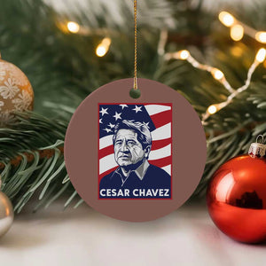 Cesar Chavez Ceramic Ornament Labor Leader Mexican American Pride TS14 1pc Mocha Print Your Wear