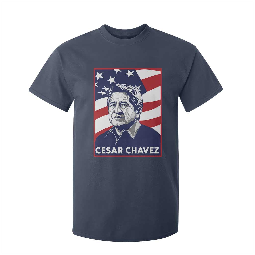 Cesar Chavez T Shirt For Kid Labor Leader Mexican American Pride TS14 Navy Print Your Wear