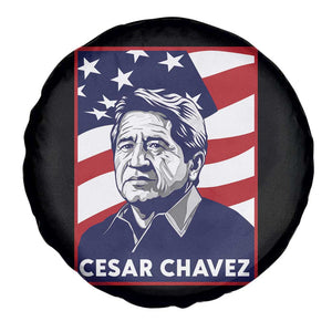 Cesar Chavez Spare Tire Cover Labor Leader Mexican American Pride TS14 Print Your Wear
