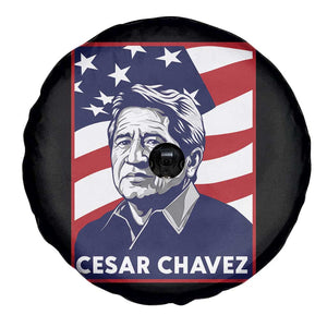 Cesar Chavez Spare Tire Cover Labor Leader Mexican American Pride TS14 Print Your Wear
