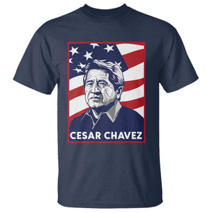 Cesar Chavez T Shirt Labor Leader Mexican American Pride TS14 Navy Print Your Wear