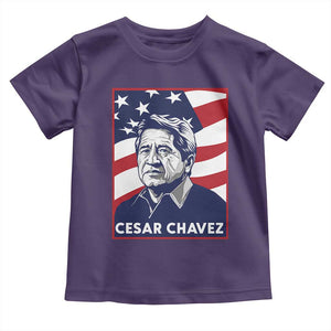Cesar Chavez Toddler T Shirt Labor Leader Mexican American Pride TS14 Purple Print Your Wear