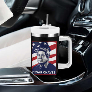 Cesar Chavez Tumbler With Handle Labor Leader Mexican American Pride TS14 Print Your Wear