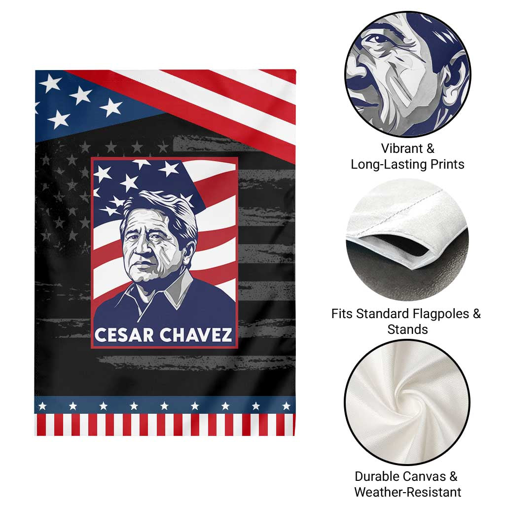 Cesar Chavez Garden Flag Labor Leader Mexican American Pride TS14 Print Your Wear
