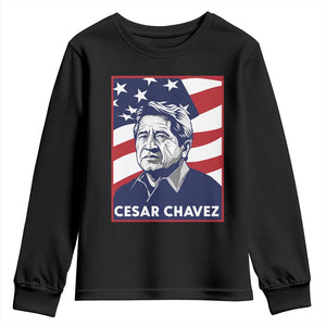 Cesar Chavez Youth Sweatshirt Labor Leader Mexican American Pride TS14 Black Print Your Wear