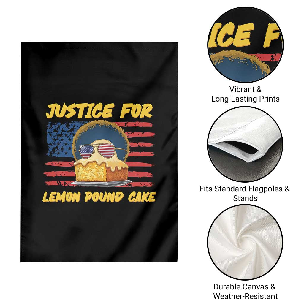 Justice For Lemon Pound Cake Garden Flag Funny US Flag Cake Parody Rap Free Speech TS14 Print Your Wear