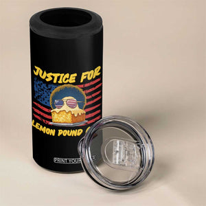 Justice For Lemon Pound Cake 4 in 1 Can Cooler Tumbler Funny US Flag Cake Parody Rap Free Speech TS14 Print Your Wear